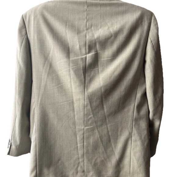 Givenchy Blazer Men 42s Sports Coat Jacket Worsted Wool Monsieur Tan Beige 36 - Picture 4 of 11